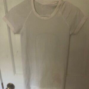 LuLu Lemon White Tee Swiftly Tech Short Tee